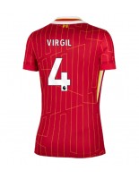 Liverpool Virgil van Dijk #4 Domácí Dres pro Dámské 2024-25 Krátký Rukáv